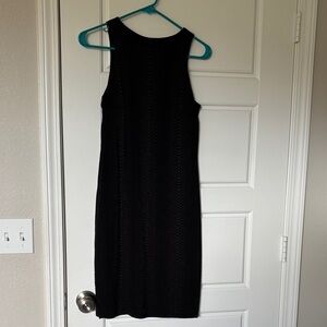 Karen Kane Black Textured Midi Dress